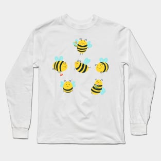 Cute Bees Long Sleeve T-Shirt